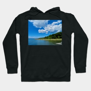 Blue Sky Over The River Hoodie